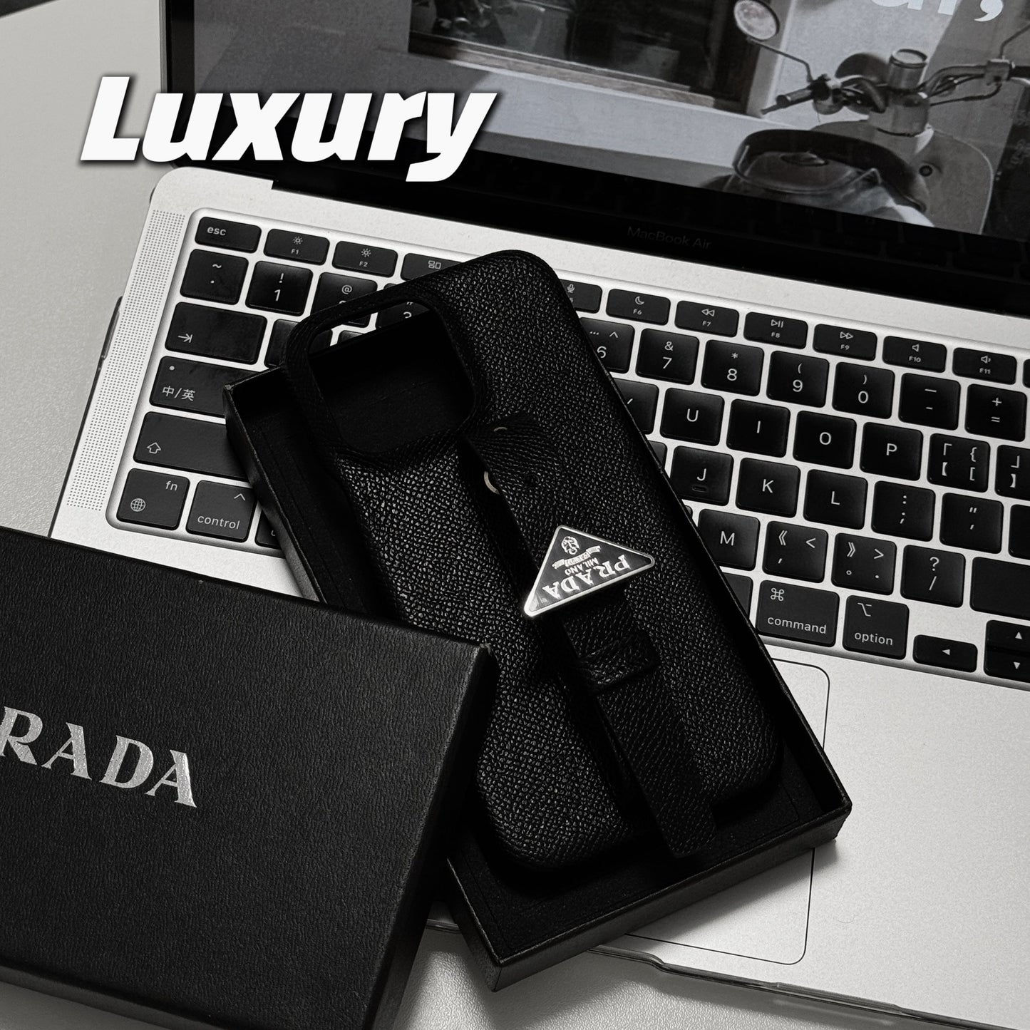 Luxuriöse iPhone-Hülle mit Ledergriff