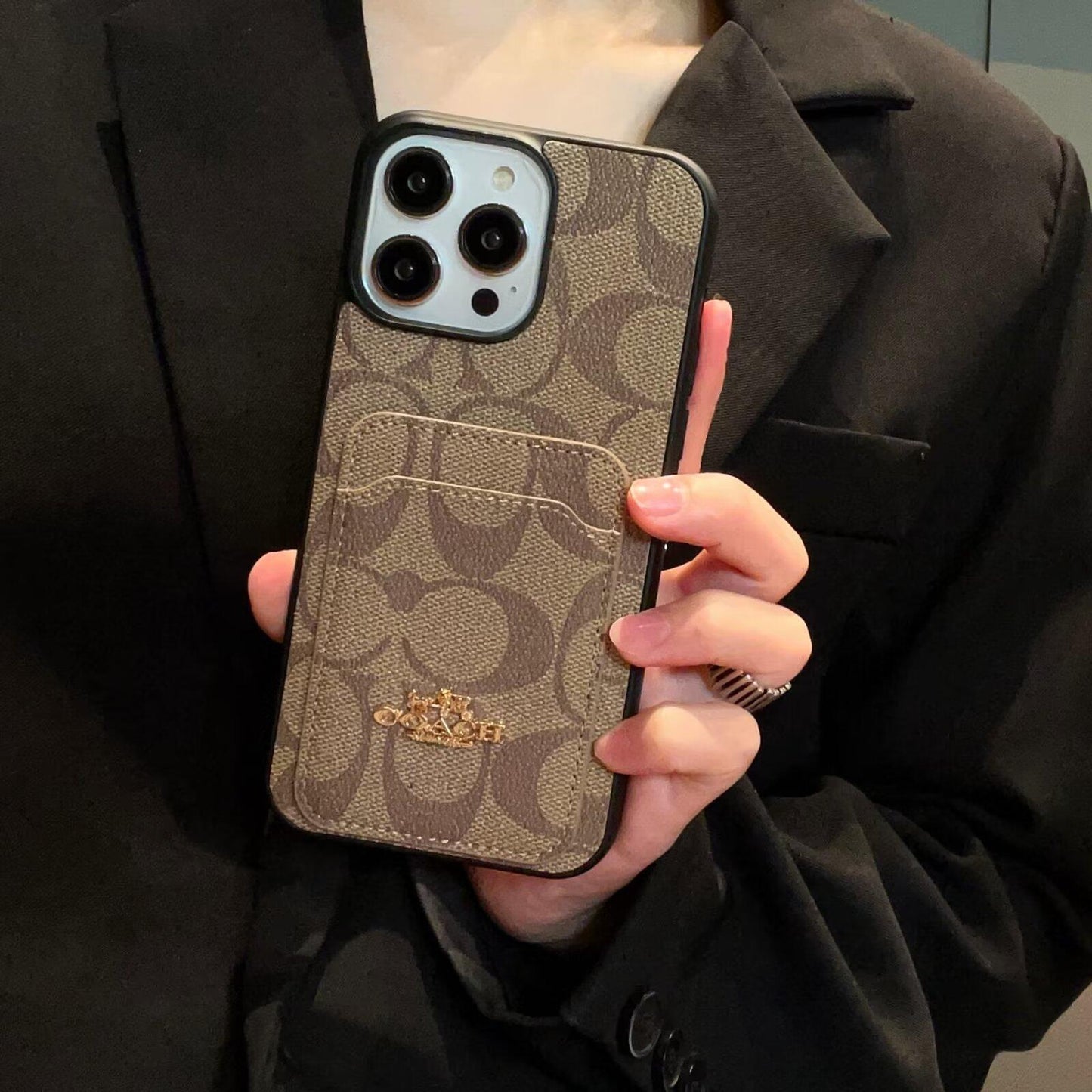 Δερμάτινη θήκη για iPhone Classic Card Bag