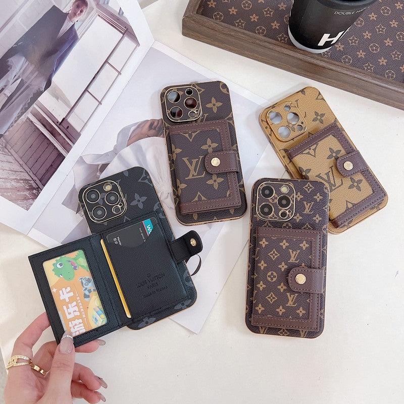 Luxury Classic Color Card Bag iPhone Case