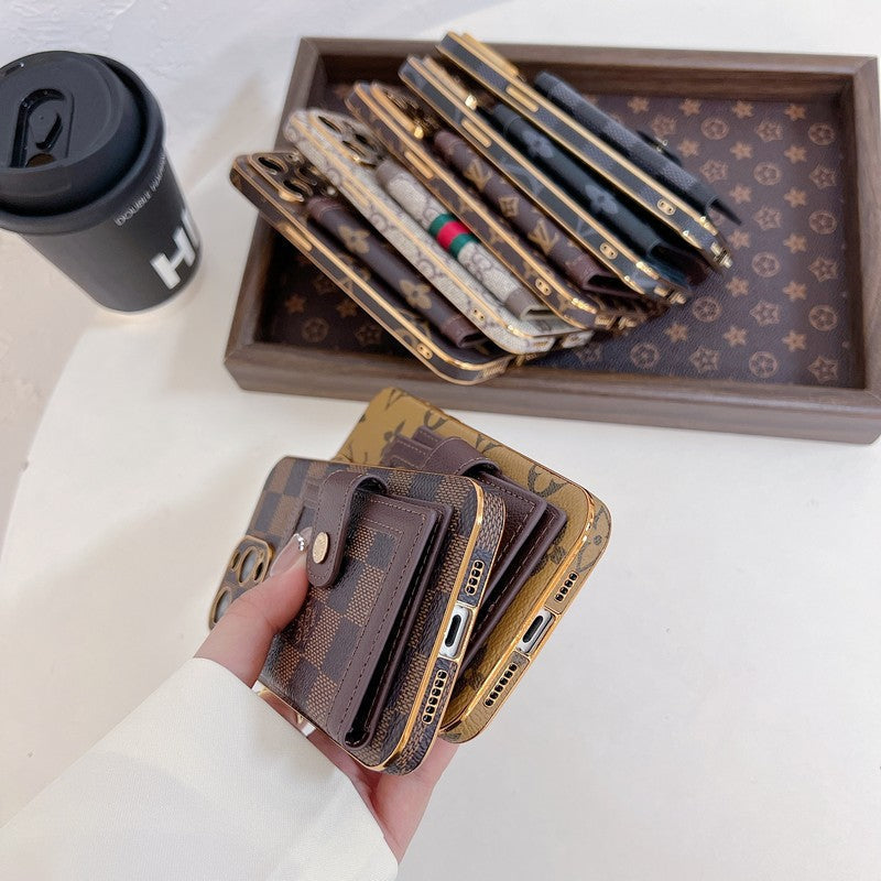 Luxury Classic Color Card Bag iPhone Case