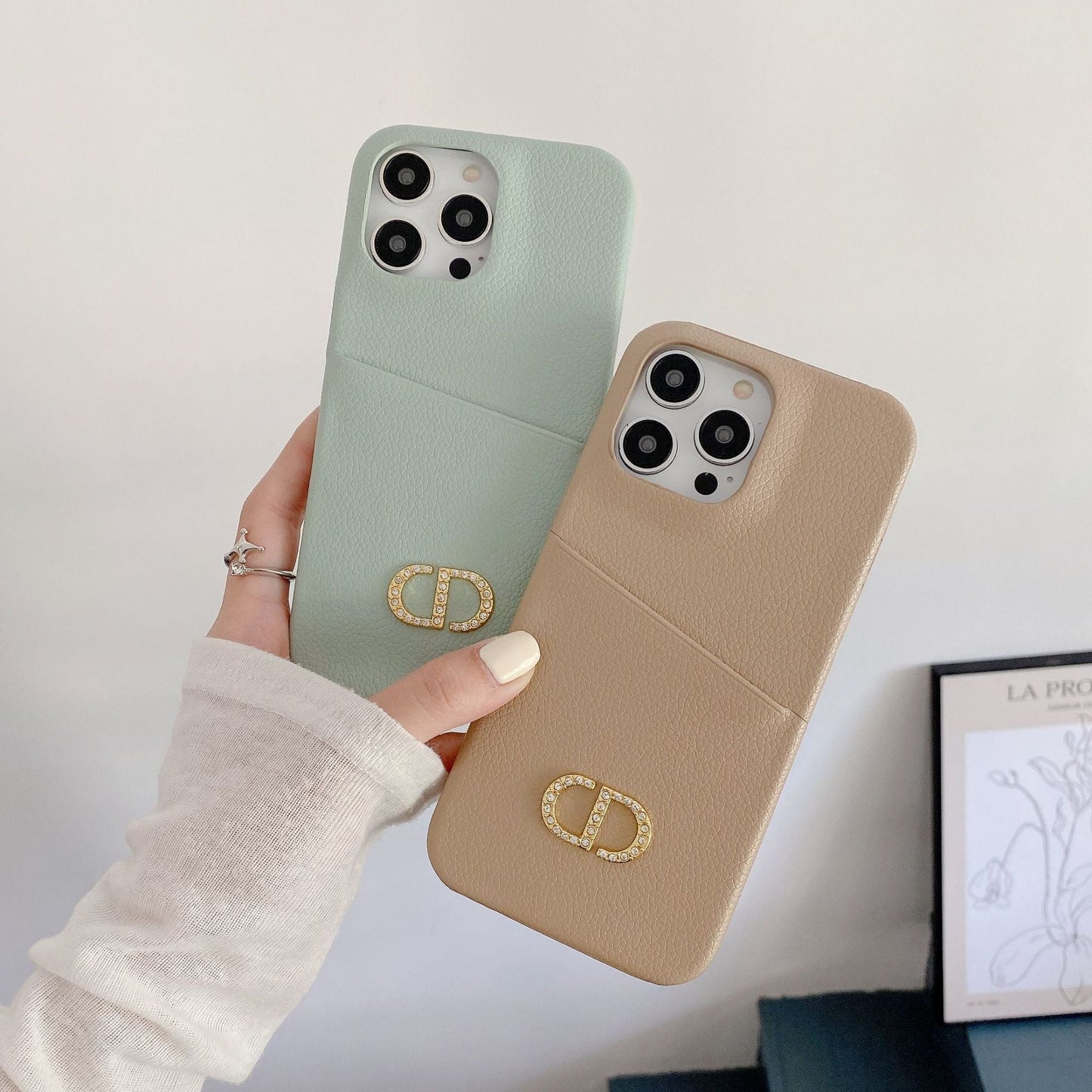 Modische iPhone-Hülle aus Leder