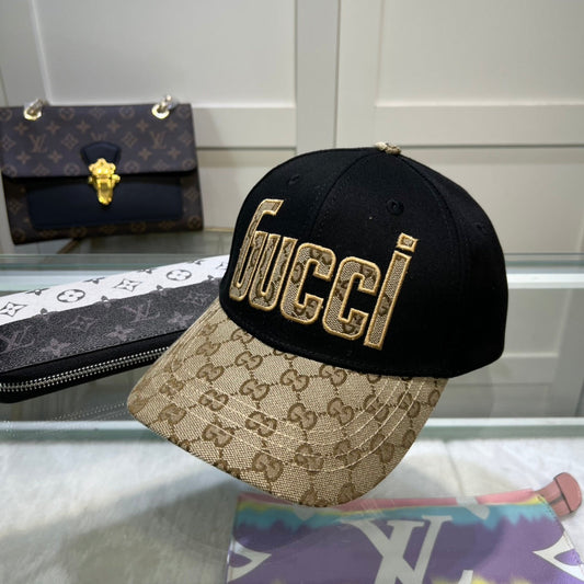 Klasika GG Monograma Basbala Ĉapo | Lukso Designer Cotton Hat