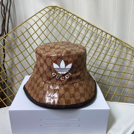 Classic Crystal Canvas Trefoil Bucket Hat