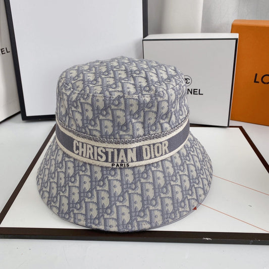 Vintage Oblique Logo Jacquard Bucket Hat til mænd & kvinder