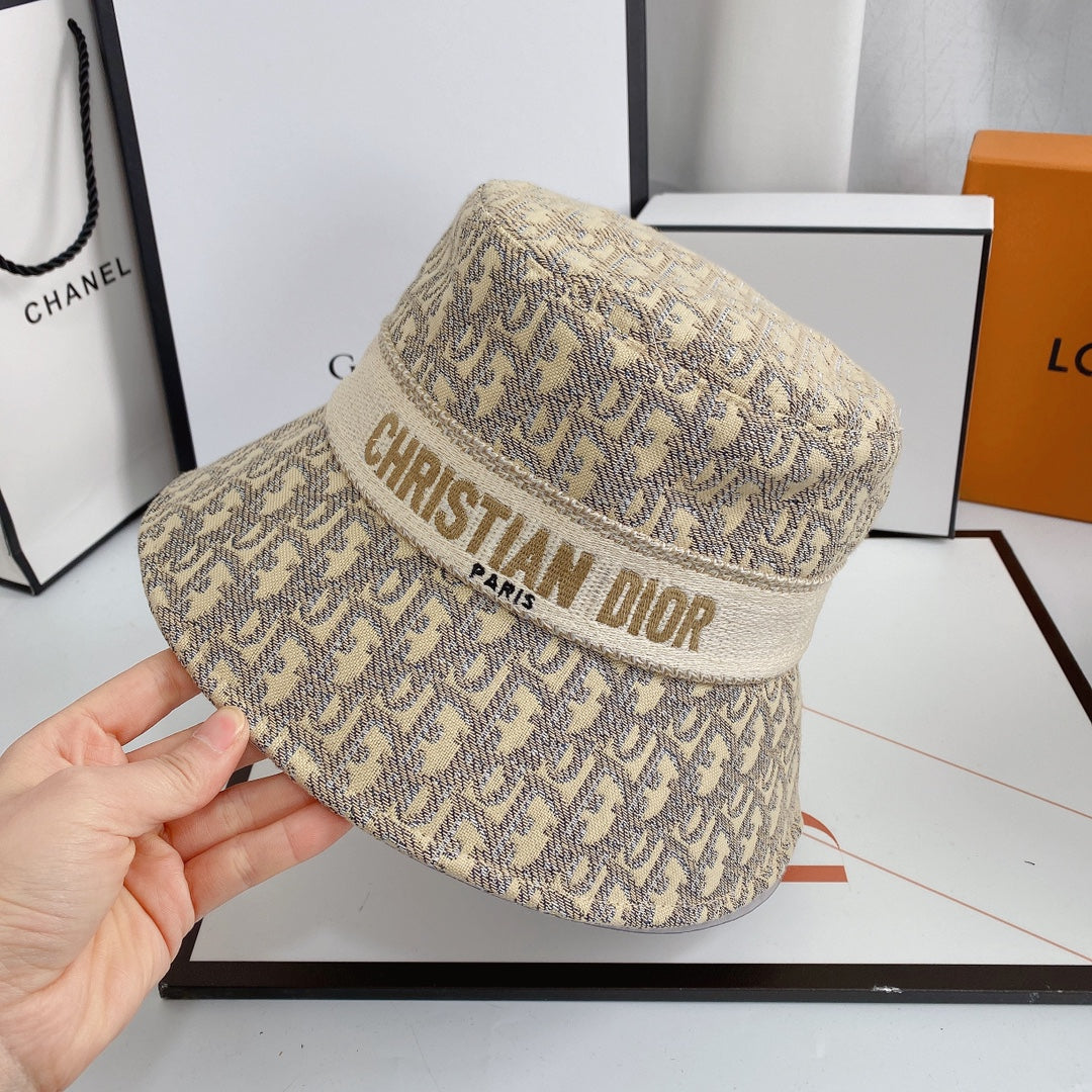 Vintage Oblique Logo Jacquard Bucket Hat til mænd & kvinder