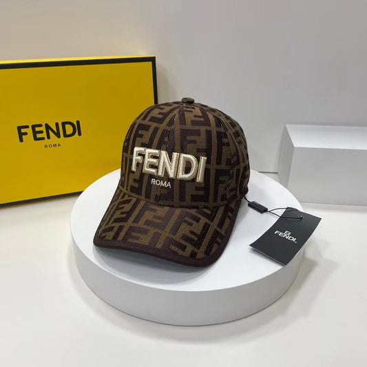 Luksus FF monogram baseballkasket | Luksus designer canvas hat