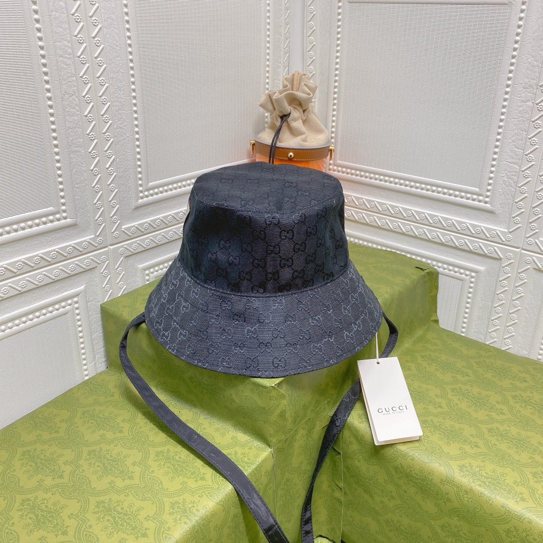 Classic GG Monogram Double-Sided Strap Bucket Hat