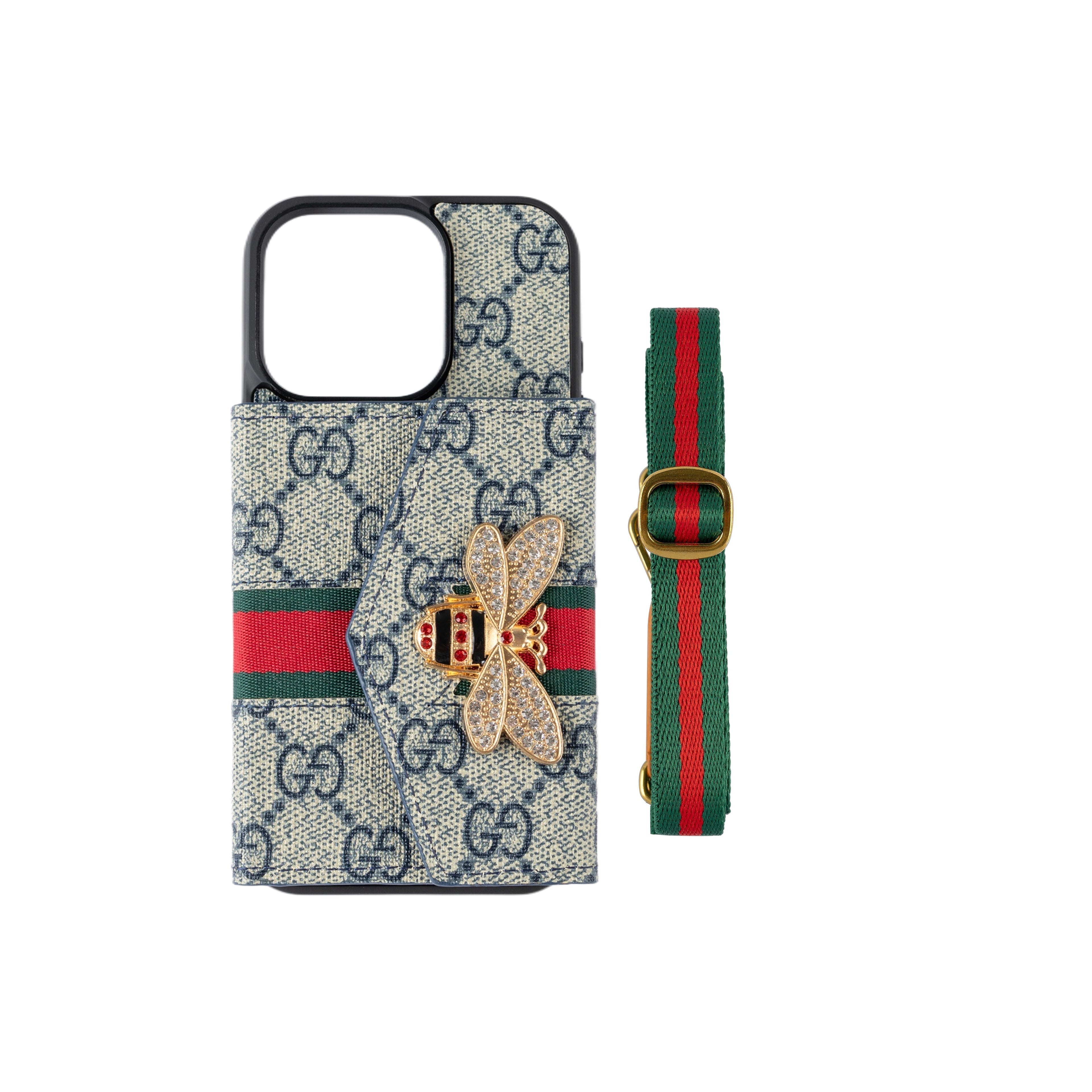 Premium Advanced Crossbody iPhone Case with Card Holder & Shoulder Strap