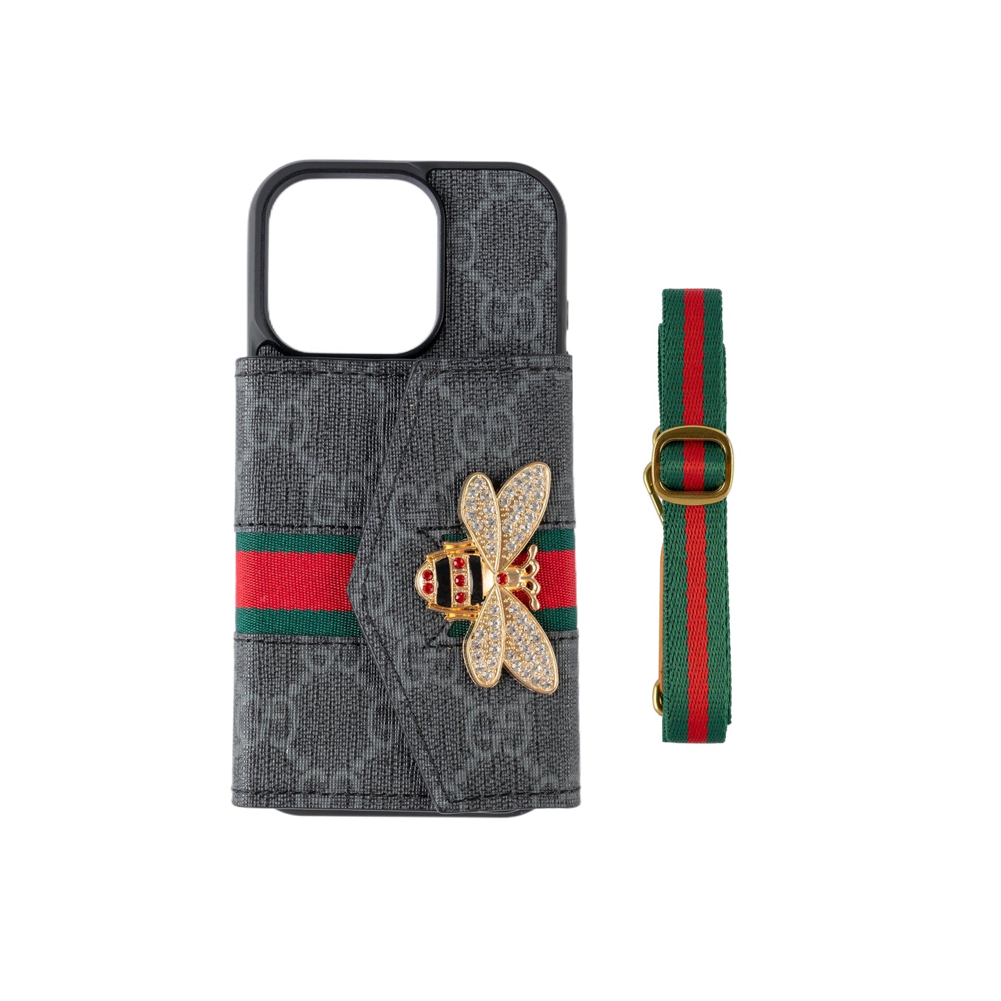 Premium Advanced Crossbody iPhone-etui med kortholder & skulderrem