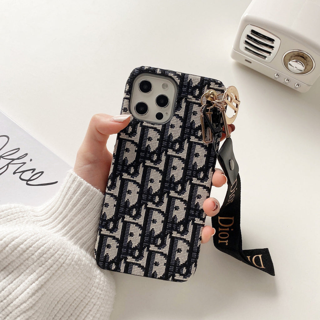 Fashion iPhone Case With Strap Black-GS240315