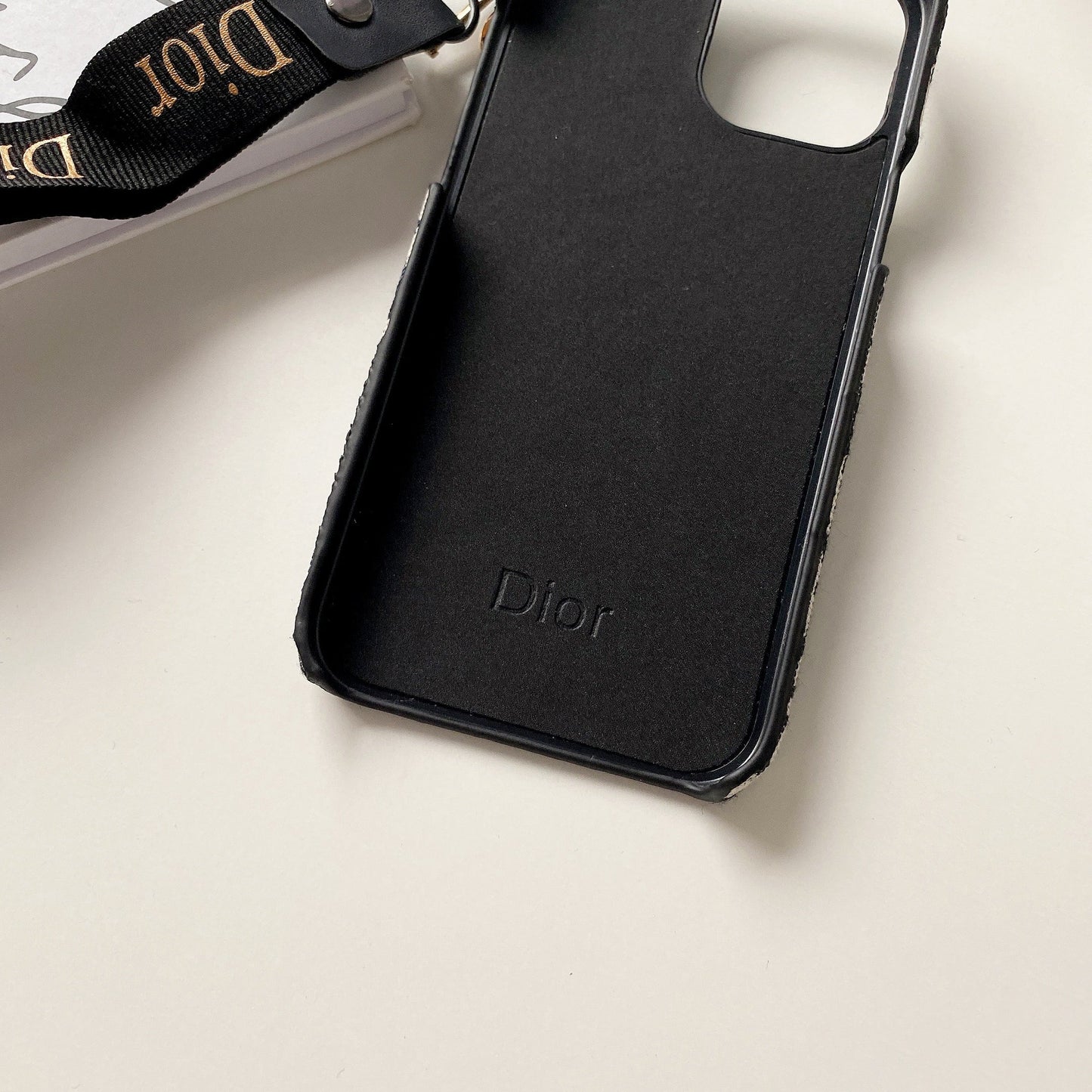 Tíska iPhone hulstur með ól Svart-GS240315