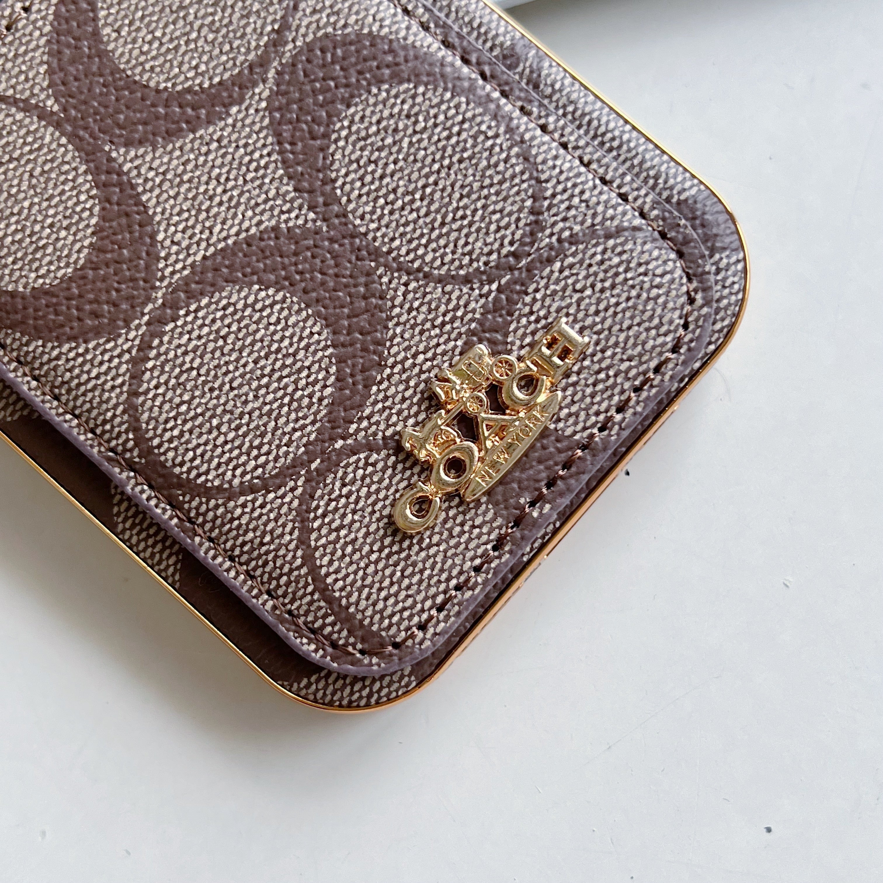 Classic iPhone Case With Card Holder Coffee -KB241651