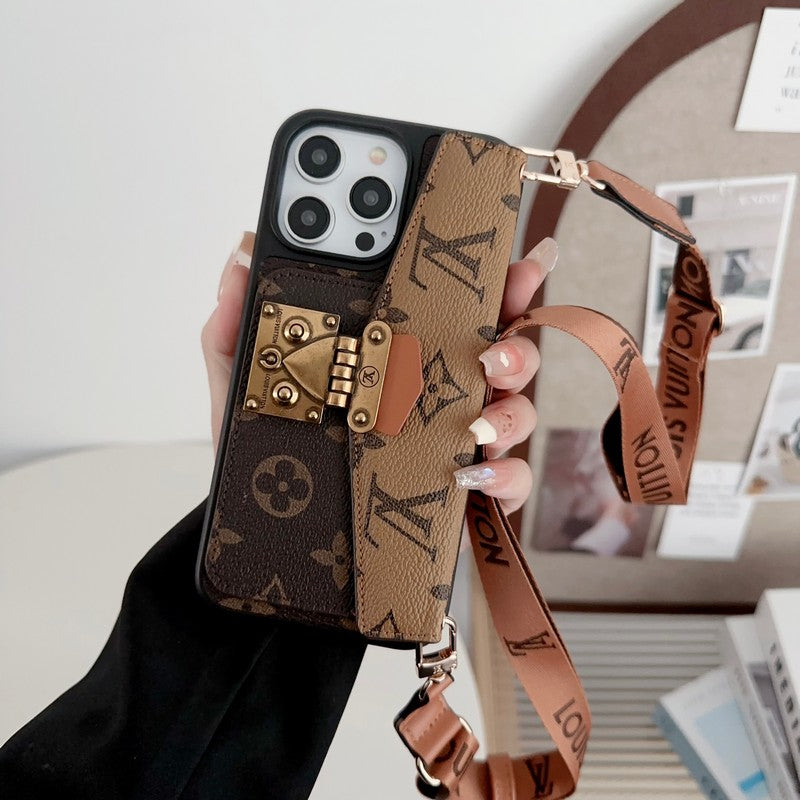 Θήκη για iPhone με αλυσίδα για κάρτα πολυτελείας