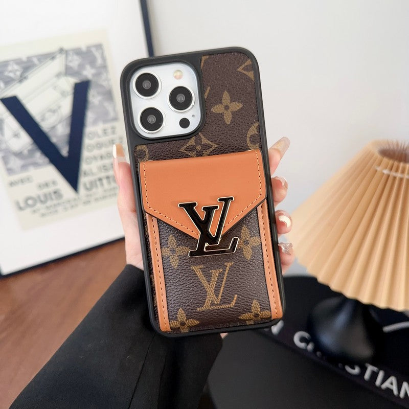 Luxury Card Bag Color iPhone Case