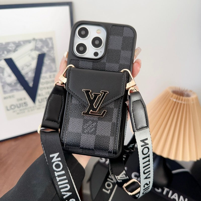Luxury Card Bag Five Color Chain iPhone Case