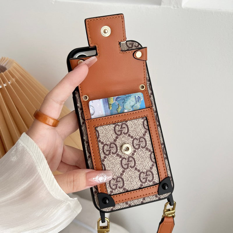 Premium Card Bag Chain Classic iPhone Case