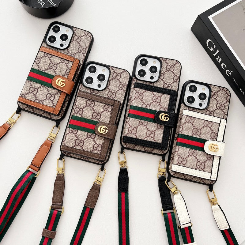 Premium Card Bag Chain Classic iPhone Case