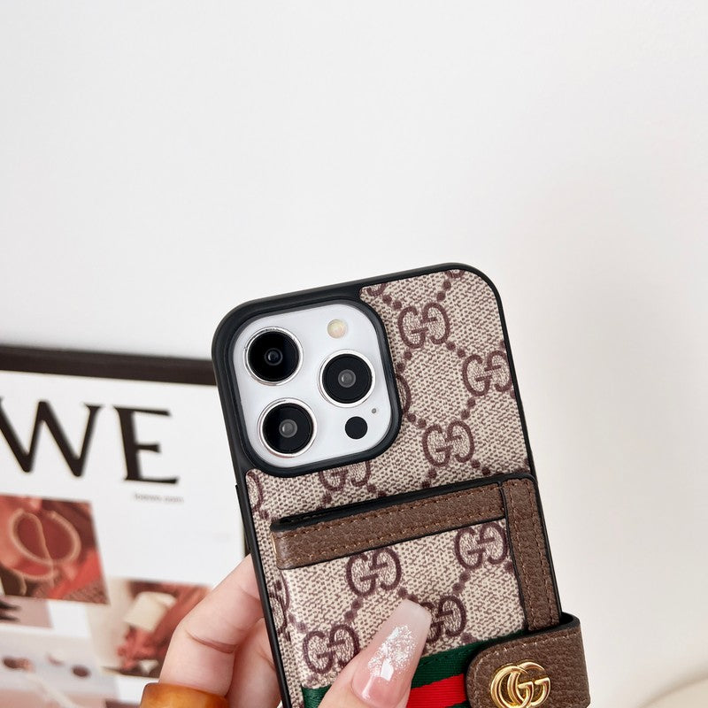 Premium Card Bag Chain Classic iPhone Case