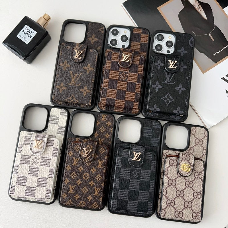 Premium Card Bag Crossbody Chain iPhone Case