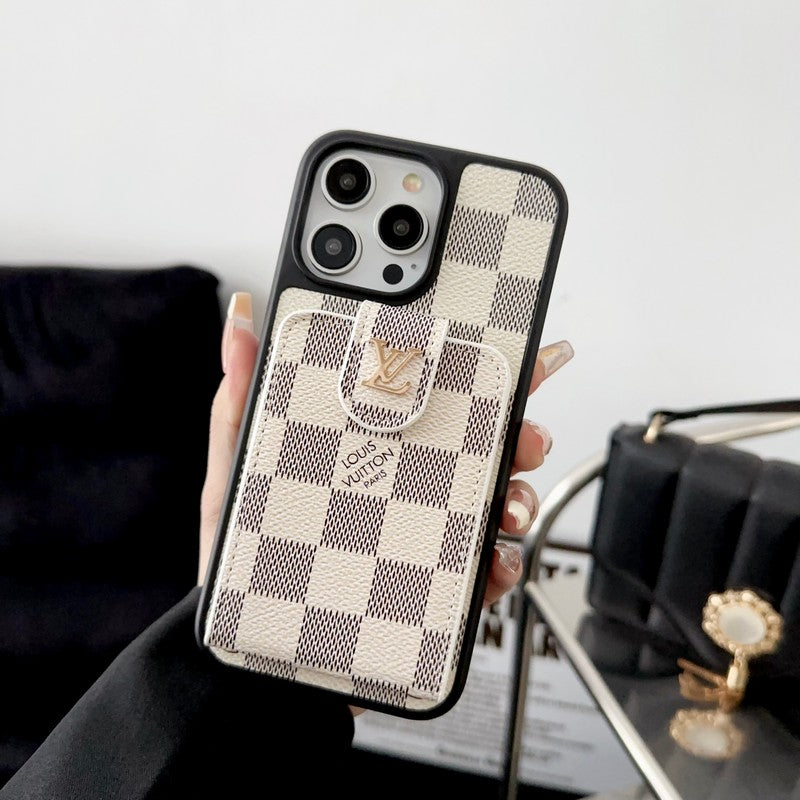 Luxury Black & White Card Bag iPhone Case