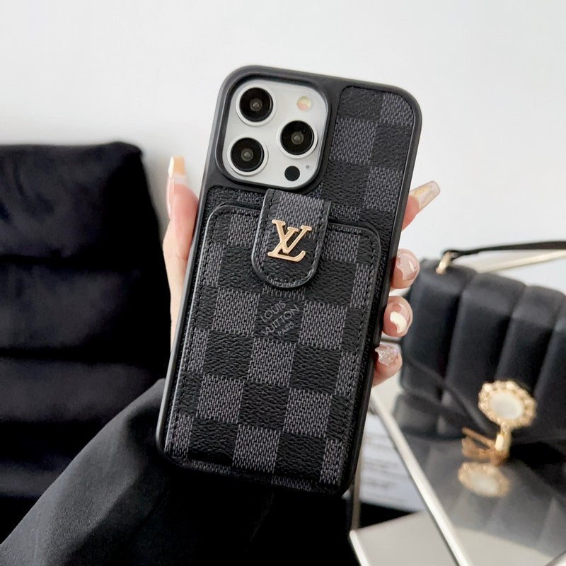 Luxury Black & White Card Bag iPhone Case