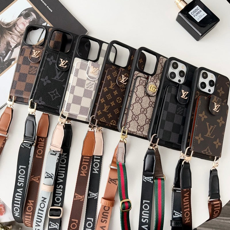 Premium Card Bag Crossbody Chain iPhone etui