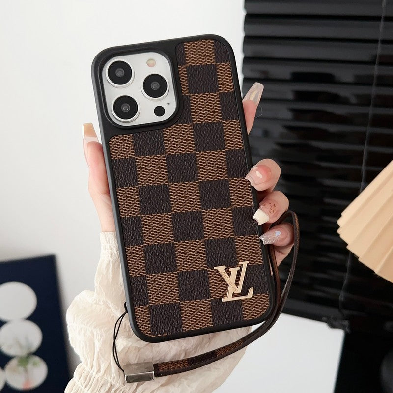 Πολυτελής Κλασική καφέ θήκη για iPhone