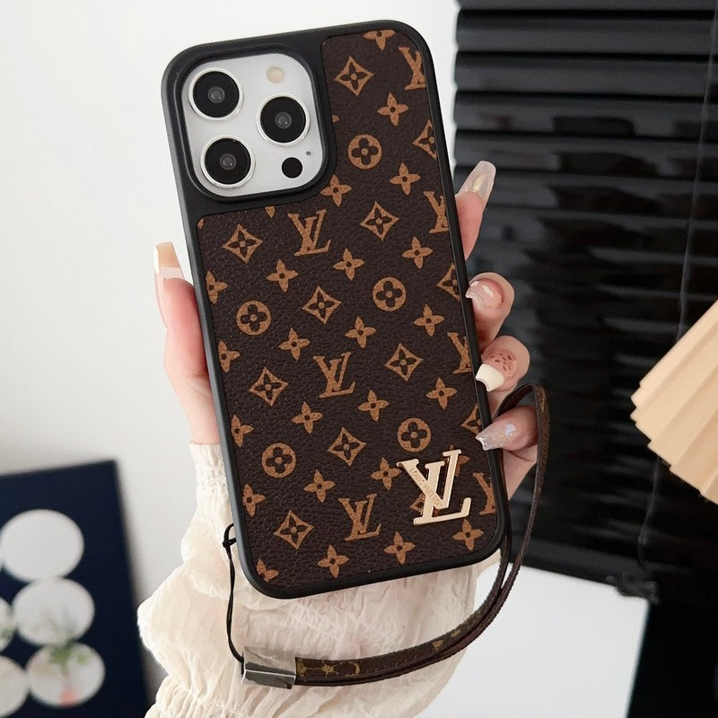 Πολυτελής Κλασική καφέ θήκη για iPhone