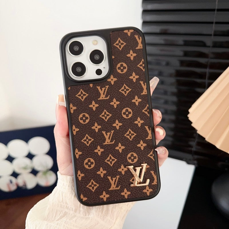 Πολυτελής Κλασική Καφέ Θήκη iPhone