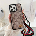 Premium Side Card Bag Crossbody iPhone Case