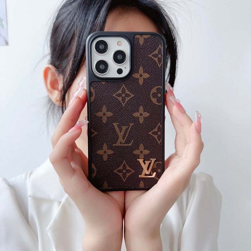 Πολυτελής Κλασική Καφέ Θήκη iPhone
