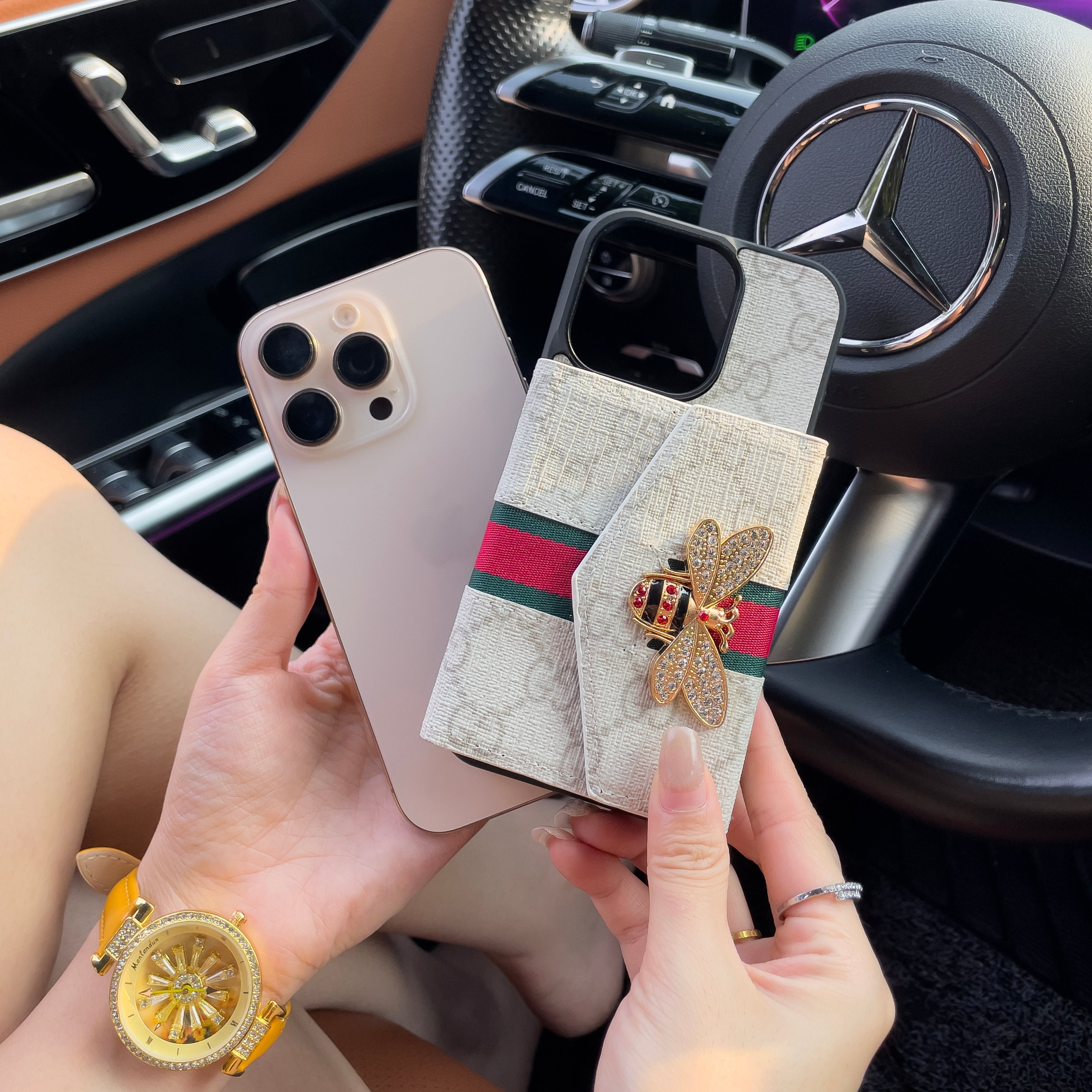 Premium Advanced Crossbody iPhone Case with Card Holder & Shoulder Strap