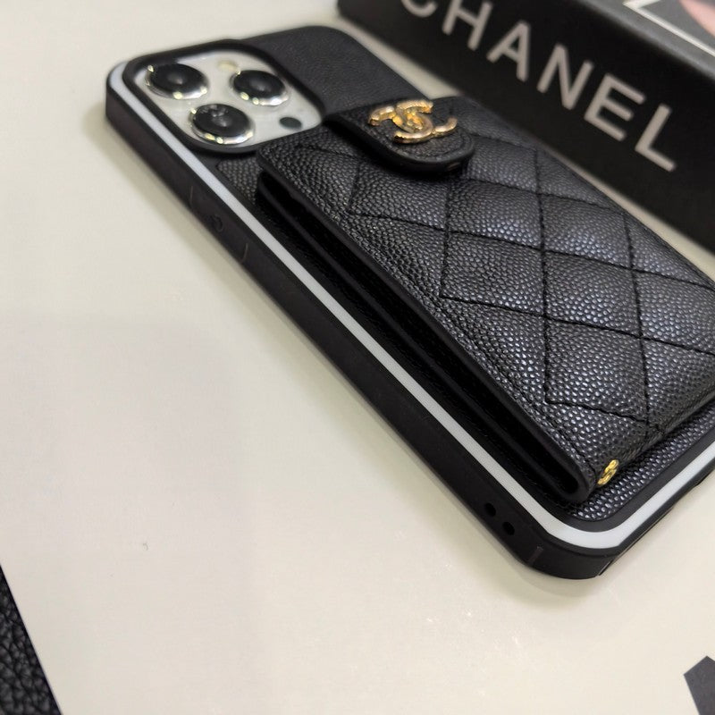 Elegante iPhone-Hülle aus Leder zum Umhängen