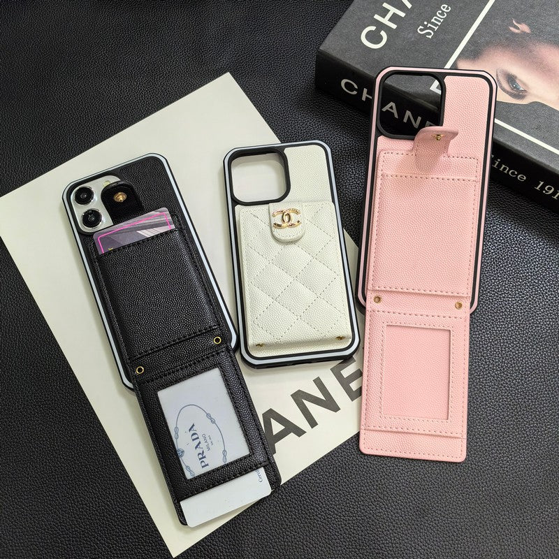 Elegante iPhone-Hülle aus Leder zum Umhängen