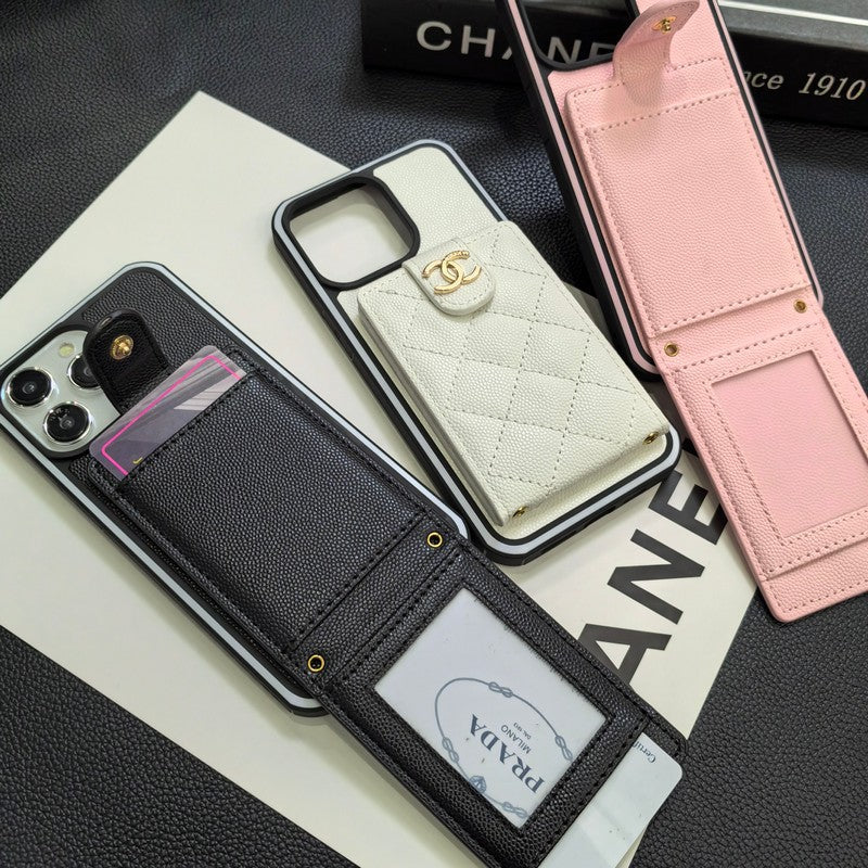 Elegante iPhone-Hülle aus Leder zum Umhängen
