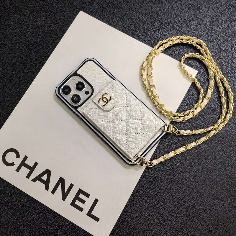 Elegant Crossbody Leather iPhone Case