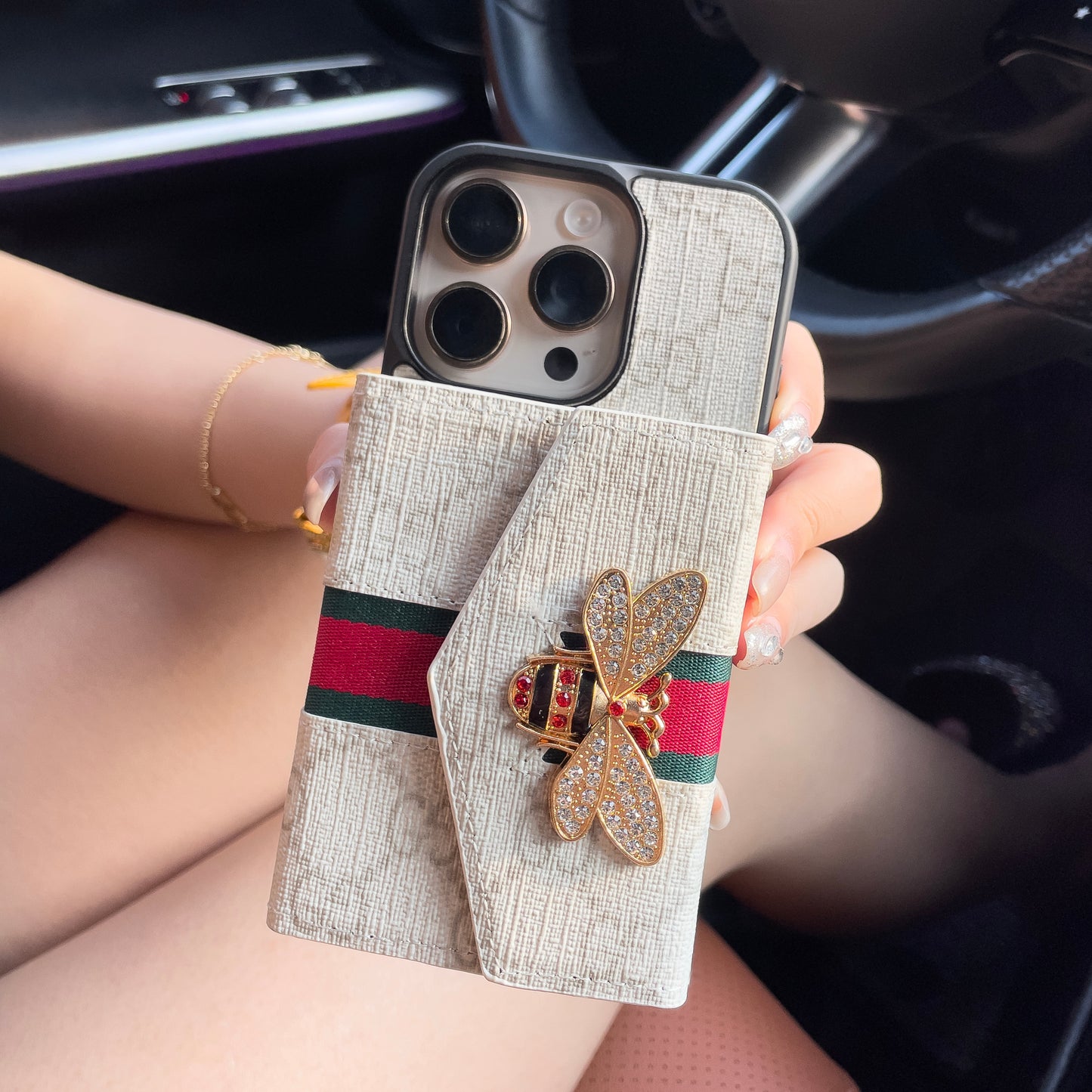 Premium Advanced Crossbody iPhone-etui med kortholder & skulderrem