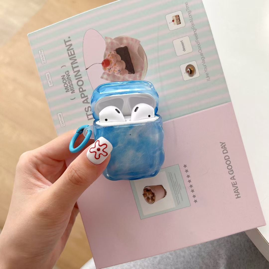 Blue Sky AirPods hulstur með Jelly Beaded Charm