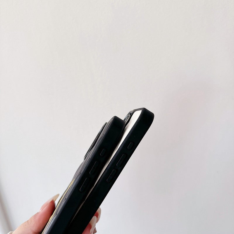 Saint Black & Hvidt læder-iPhone-cover