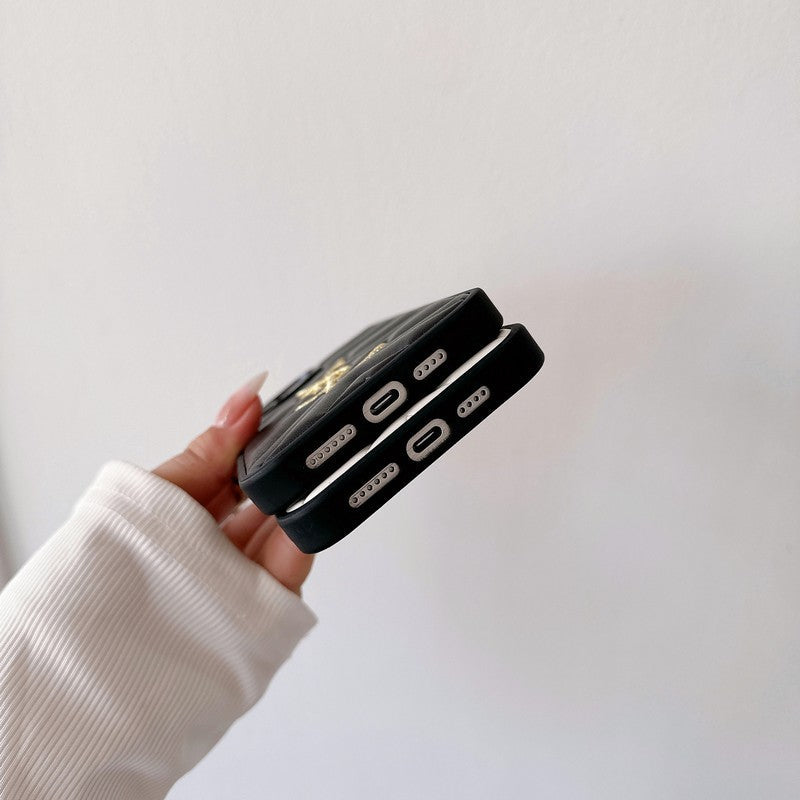 Saint Black & Hvidt læder-iPhone-cover