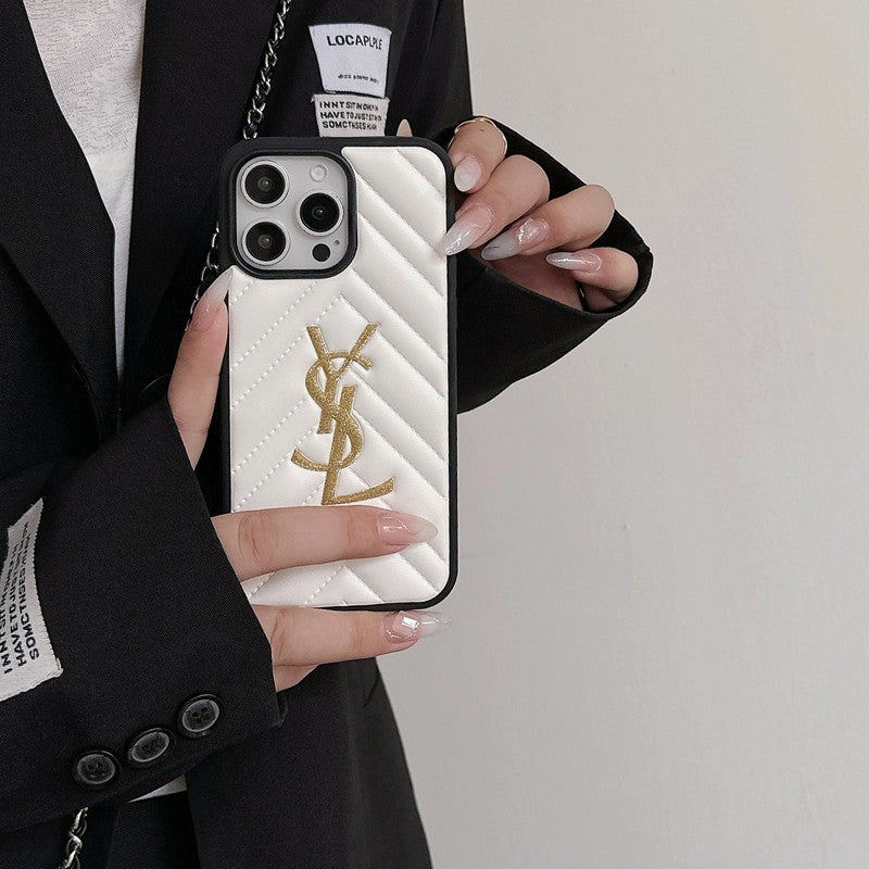Saint Black & Hvidt læder-iPhone-cover