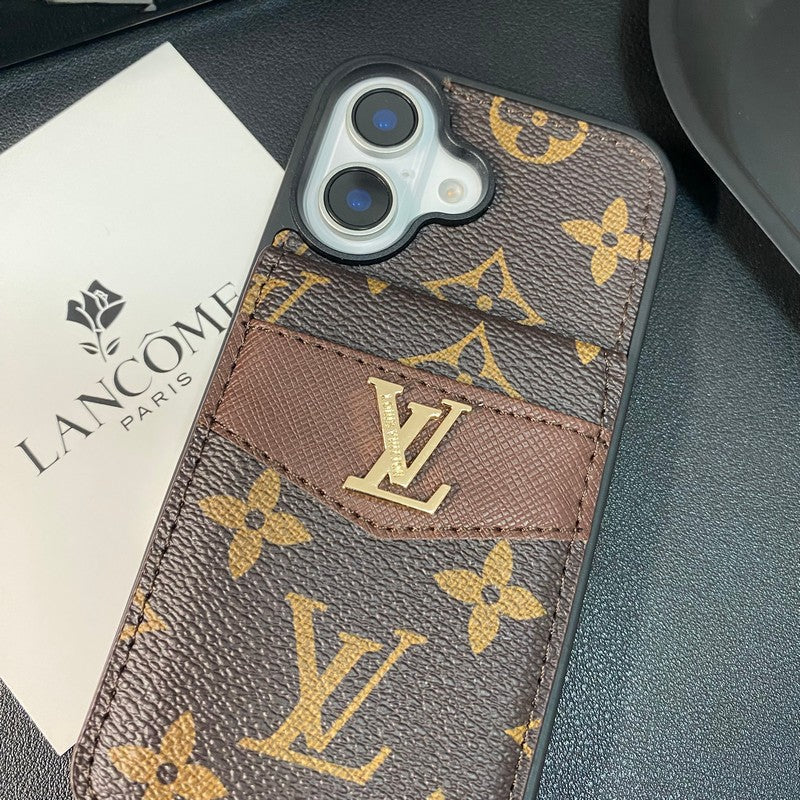 Luxury Card Bag Classic Color iPhone Case
