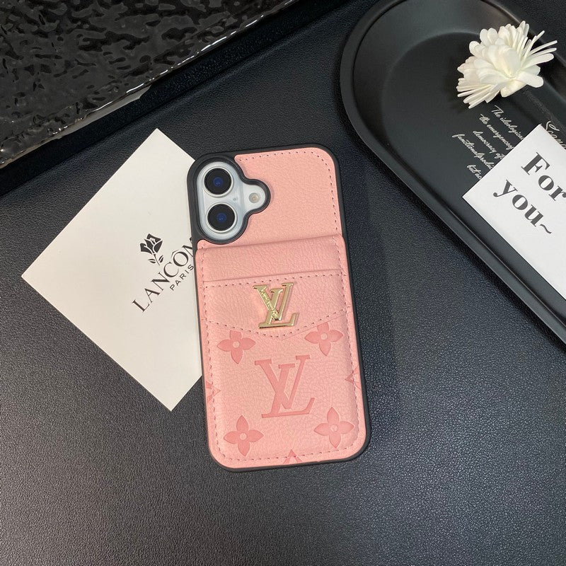 Luxury Card Bag Classic Color iPhone Case