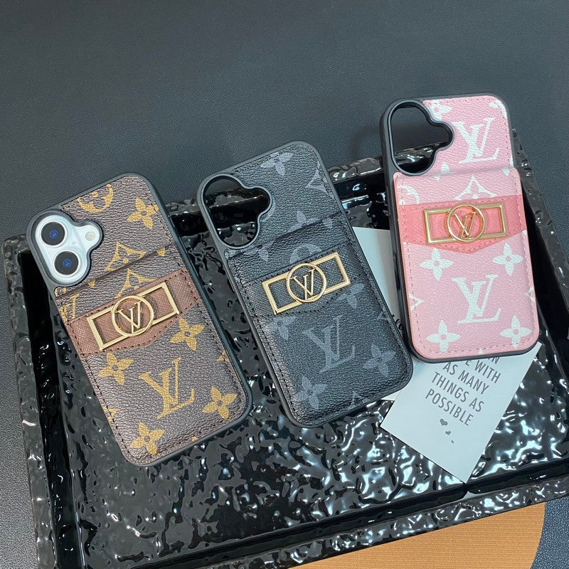 Θήκη για iPhone με χρυσό λογότυπο τσάντας πολυτελείας