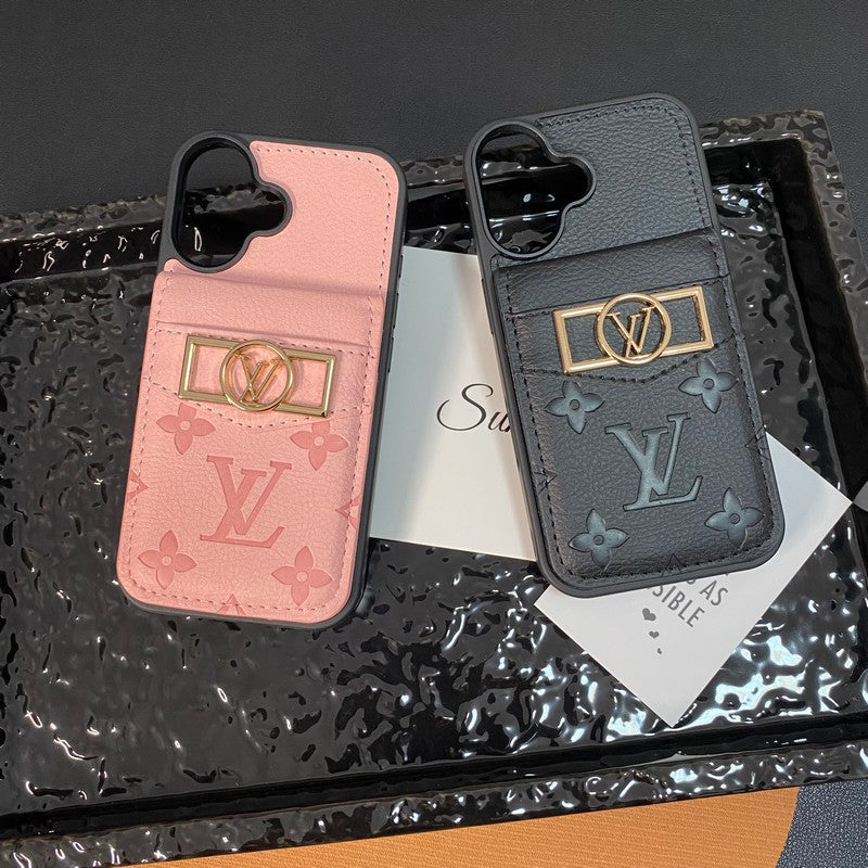 Θήκη για iPhone με χρυσό λογότυπο τσάντας πολυτελείας