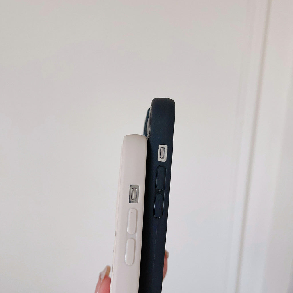 Fashion Gold Logo Leather iPhone Case