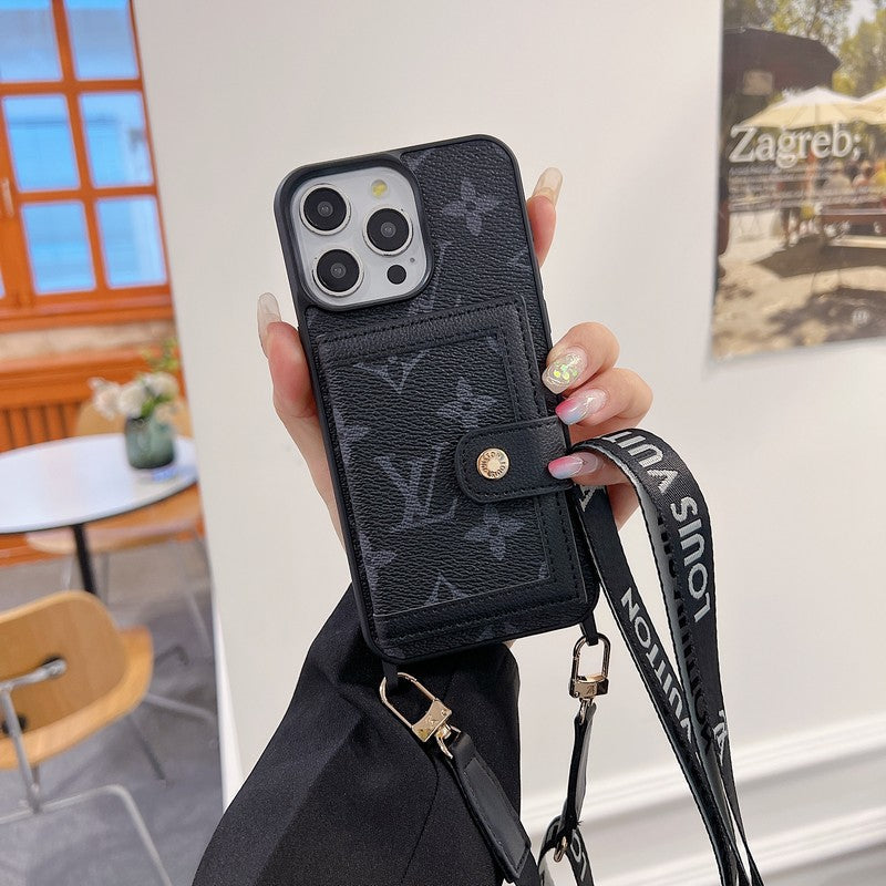 Luxury Card Bag Crossboday iPhone Case