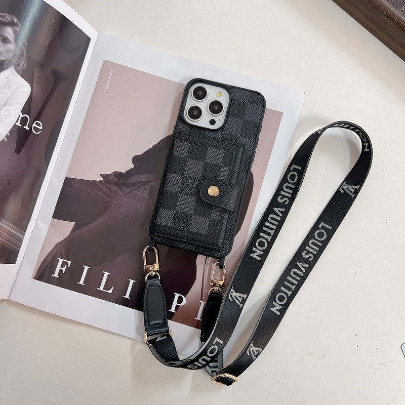 Luxury Card Bag Crossboday iPhone Case