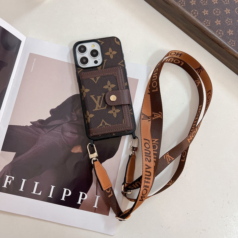 Luxury Card Bag Crossboday iPhone Case