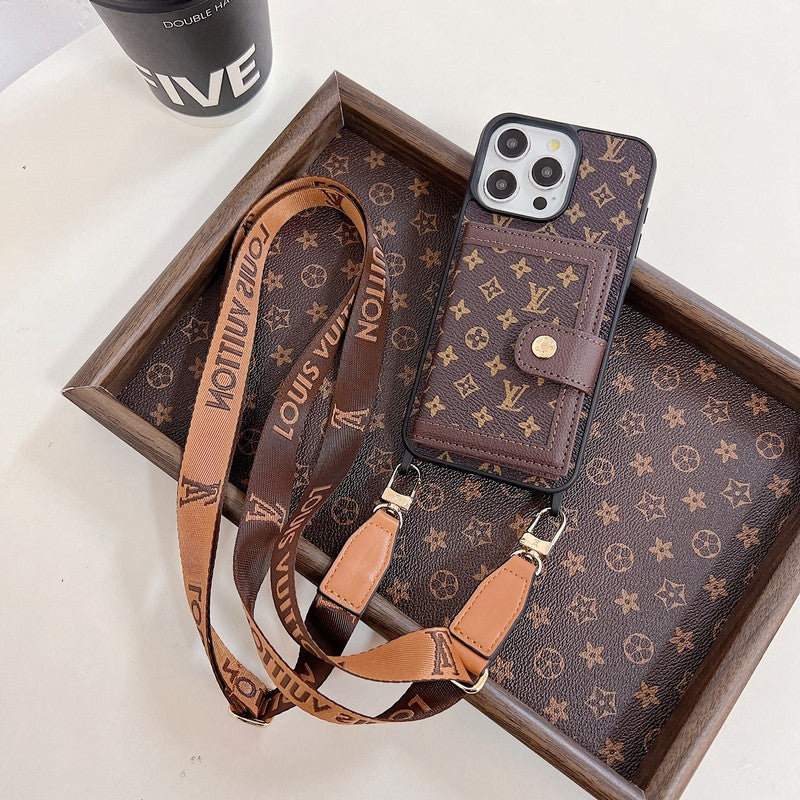 Luxury Card Bag Crossboday iPhone Case